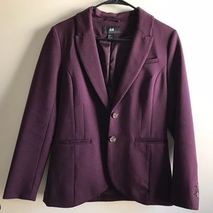 H&M Plum Purple Blazer